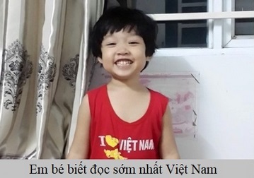 Em bé biết đọc sớm nhất Việt Nam